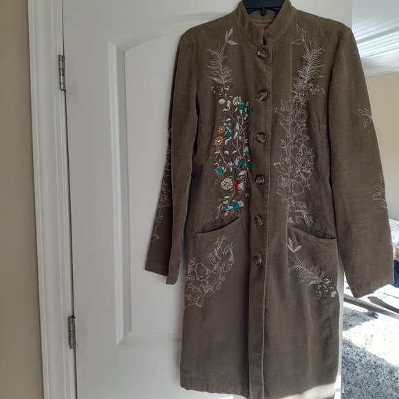 Johnny Was Jackets & Blazers - Johnny Was corduroy trench(24HRFLASHSALE)